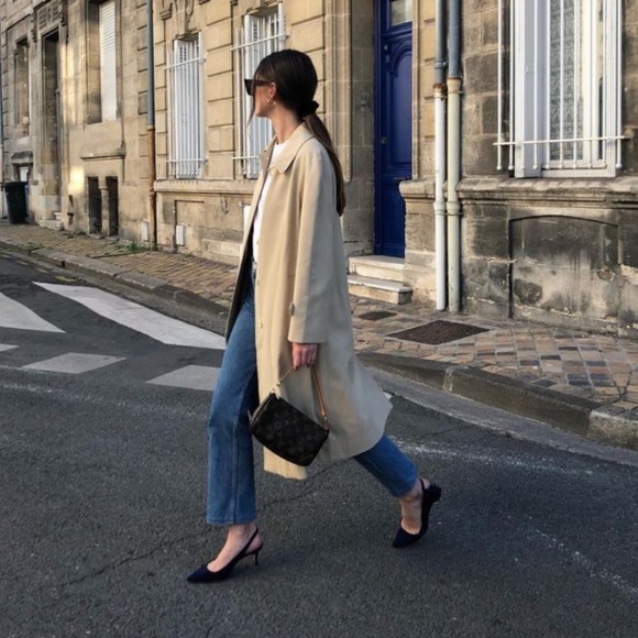 Vintage Jackets & Blazers - NWOT Parisian Jean Claude Wool Long Trench Coat